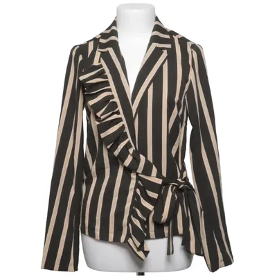 Wikkelblouse (Zwart, Beige) van VILA Clothes