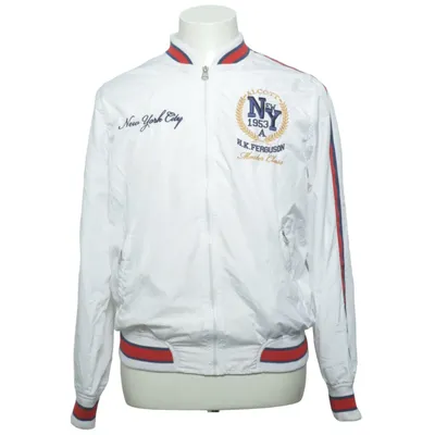 Bomber jacket (White, Blue, Red) from Alcott Polyester