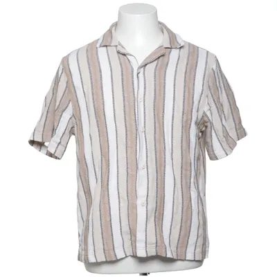 Chemise à manches courtes (Beige, Blanc, Noir) de Zara Coton, Polyester