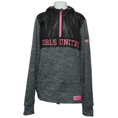 Hættetrøje (Grå, Sort, Pink) fra Girls United Polyester