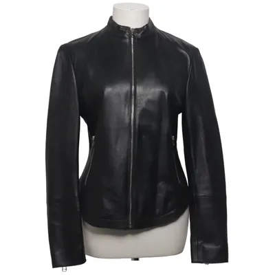 Leren jack (Zwart) van Sportmax Code