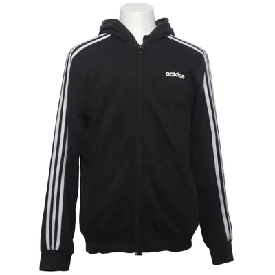 Hættetrøje (Sort, Hvid) fra Adidas Bomuld, Genanvendt polyester