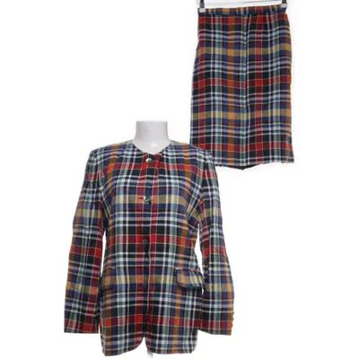 Skirt suit (Black, Multicolored) from Polarn O. Pyret Linen, Viscose
