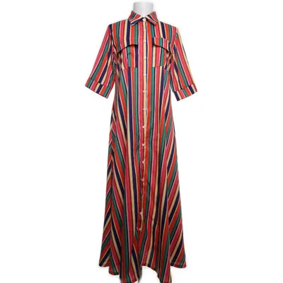 Shirt dress (Multicolored) from Kaycee Cotton, Elastane