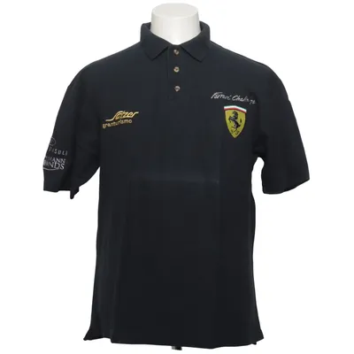 Polo (Noir) de Ferrari Coton