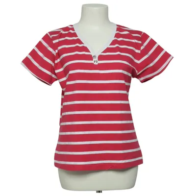 T-shirt (Pink, Hvid) fra Pogue Original Bomuld