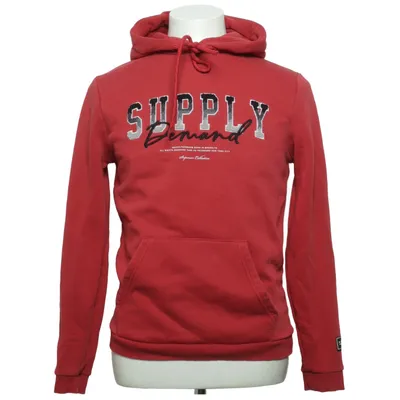 Sweat à capuche (Rouge) de Supply & Demand Coton, Élasthane, Polyester
