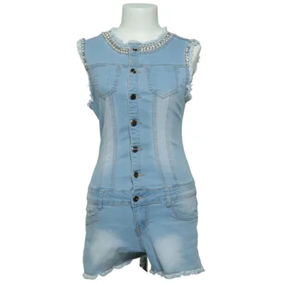 Jumpsuit (Blau) von Simply Chic Baumwolle, Elasthan, Polyester, Viskose