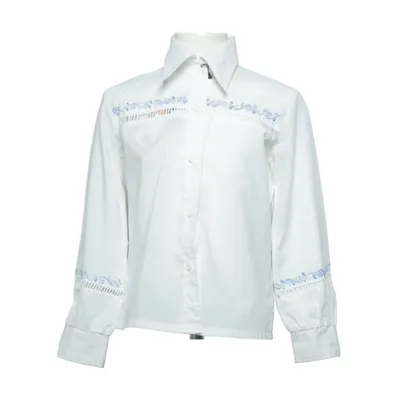 Shirt (White, Blue) from Chopard Cotton, Polyester