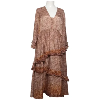 Långklänning (Brun, Beige, Vit) från Sissel Edelbo