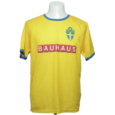 Fodboldtrøje (Gul, Blå) fra Sverige Polyester