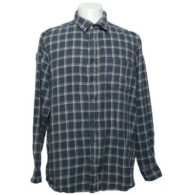 Flanellskjorta (Blå, Beige) från Dressmann Bomull