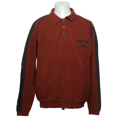 Henley shirt (Rood, Grijs) van Giorgio Katoen
