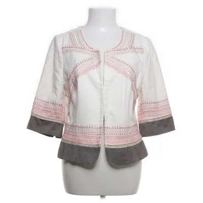 Blazer (Wit, Meerkleurig) van Comma Katoen, Polyester, Viscose