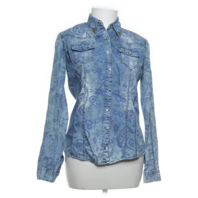 Denim blouse (CBW-3027) van Cipo & Baxx Katoen