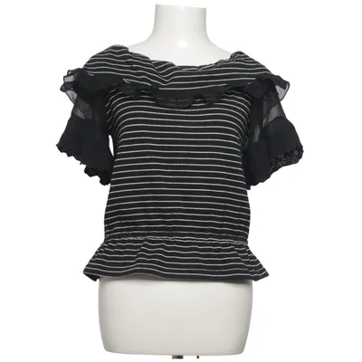 Haut (Noir, Blanc) de Axes Femme Coton, Polyester, Viscose