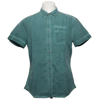 Chemise à manches courtes (Vert) de Emilio Adani Coton, Lin
