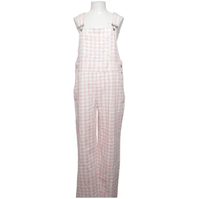 Dungarees (Pink, White) from Daphnea Cotton