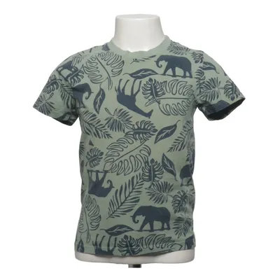 T-shirt (Grøn, Blå) fra Kids Bomuld, Elastan
