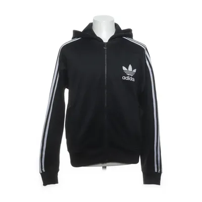 Huvtröja (Svart, Vit) från Adidas Bomull, Polyester