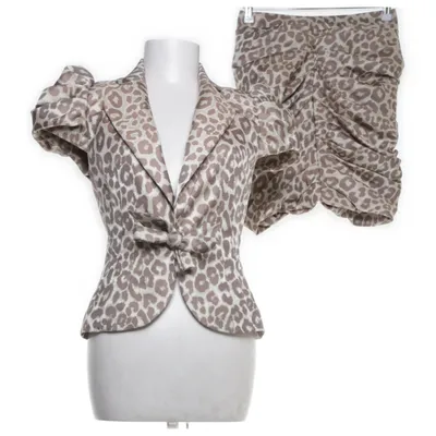 Set (Brown, Multicolored) from Anne Fontaine Acetate, Polyester, Viscose