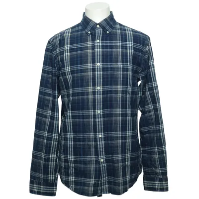 Flanellen overhemd (Blauw, Wit) van GANT Rugger Katoen