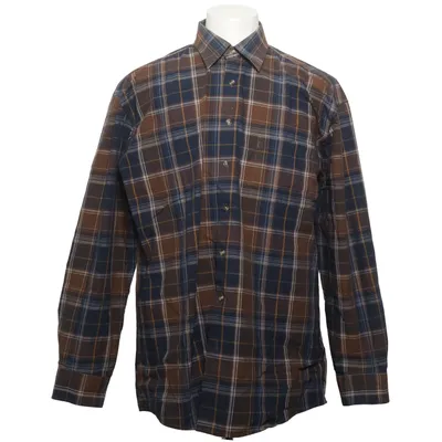 Shirt (Blue, Brown, White) from Marcel Clair Cotton