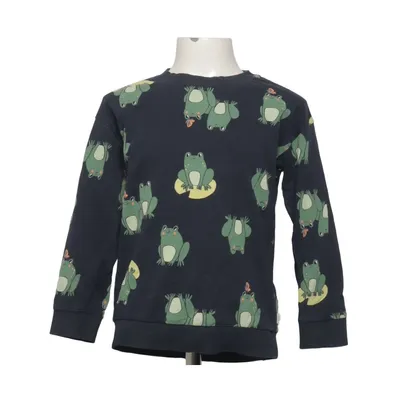 Sweatshirt (Blå, Grøn) fra Lindex Bomuld, Elastan