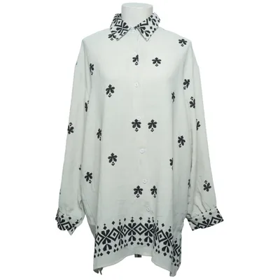 Shirt (Beige, Zwart) van Huixue Polyester