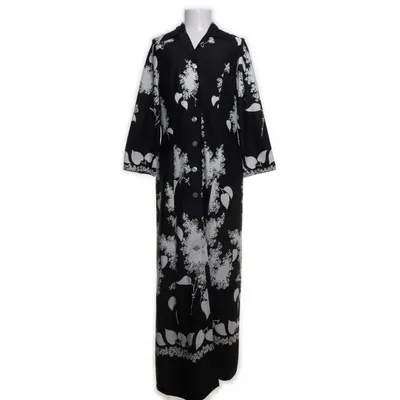 Maxi dress (Black, White) from Diolen