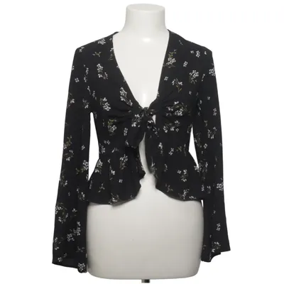Omlottblus (Svart, Vit) från New Look Elastan, Polyester
