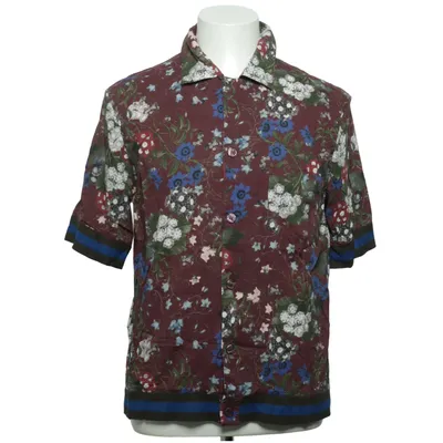 Short sleeve shirt (Brown, Blue, Multicolored) from Erdem x H&M Cotton, Viscose