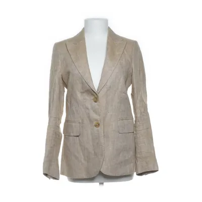 Blazer (Beige) fra SAND Copenhagen Acetat, Linned, Polyester