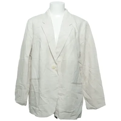 Blazer (Beige) de H&M+ Lin, Viscose, Polyester