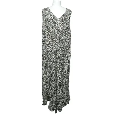 Maxikleid (Schwarz, Weiß) von Live Unlimited Cupro, Viskose