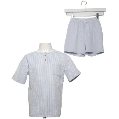 Pajamas (Blue, White) from H&M Cotton, Elastane, Polyester