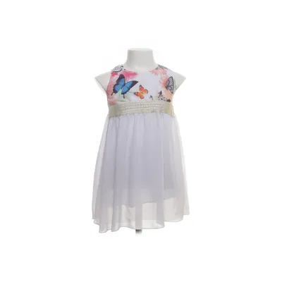 Dress (White, Multicolored) from F&Y Girls Polyester