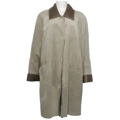 Läderkappa (Beige, Brun) från Marta Skinn