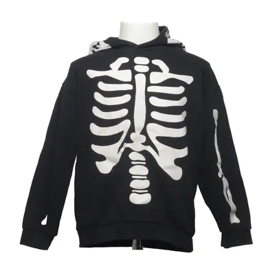 Hoodie (Black, White) from Åhléns Kids Cotton, Polyester