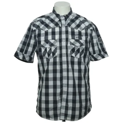 Short sleeve shirt (Black, White) from Southern Cotton