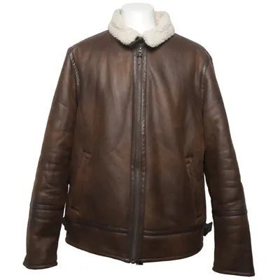 Veste en peau de mouton retournée (Marron) de Springfield Polyester