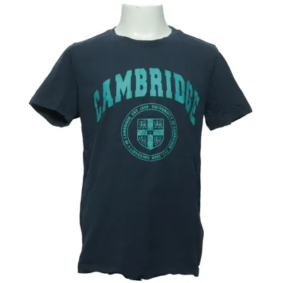 T-shirt (Blauw) van University of Cambridge Katoen