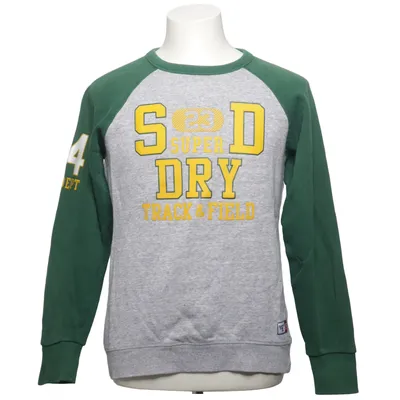 Sweatshirt (Gray, Green, Yellow) from Superdry Track & Field Cotton, Polyester