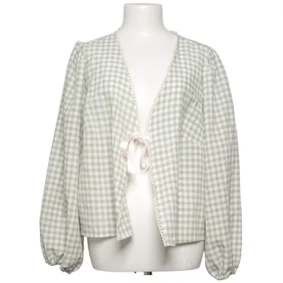 Pyjamasskjorta (Grön, Vit) från Shein Curve Polyester