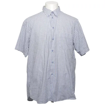 Short sleeve shirt (Blue, White) from Randolph Cotton