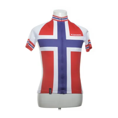 Cykeltröja (Vit, Blå, Röd) från Diadora Polyester