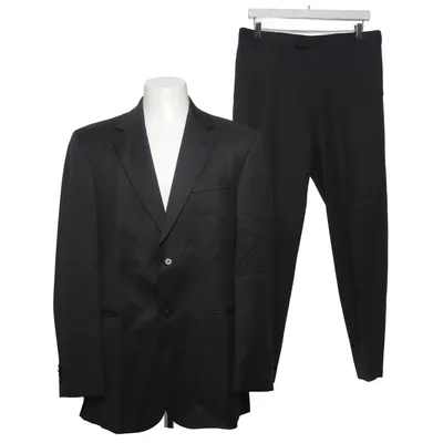 Suit (Black) from Enrico Silvanni Viscose, Wool