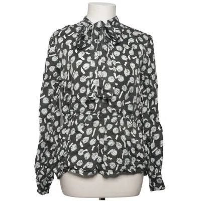 Strikblouse (Zwart, Wit) van Hosbjerg Viscose