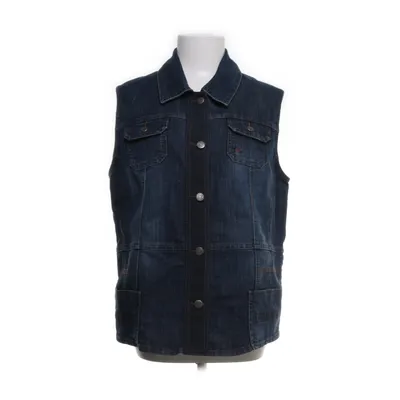 Denim vest (Blue) from Gina Laura Collection Cotton, Polyester