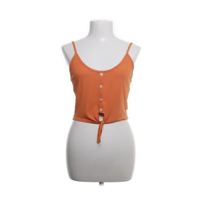 Crop top (Oranje) van Romwe Polyester, Elastaan